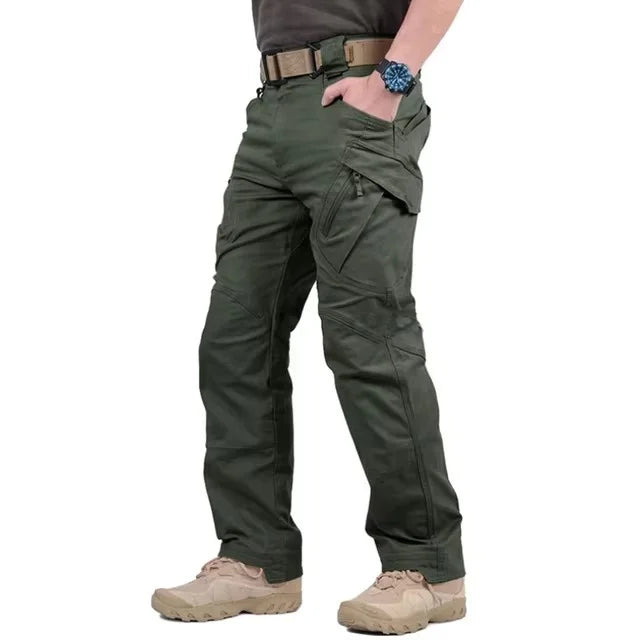 Mens Waterproof Cargo Pants Elastic Multiple Pocket Male Trousers Outdoor Joggers Pant Plus Size Tactical Hiking Pants