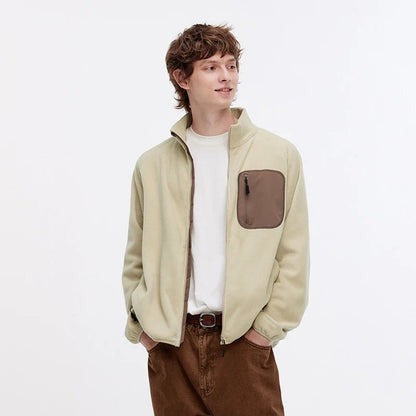Jacket Men 2025 Autumn New Couple Fleece Anti-Static Casual Top