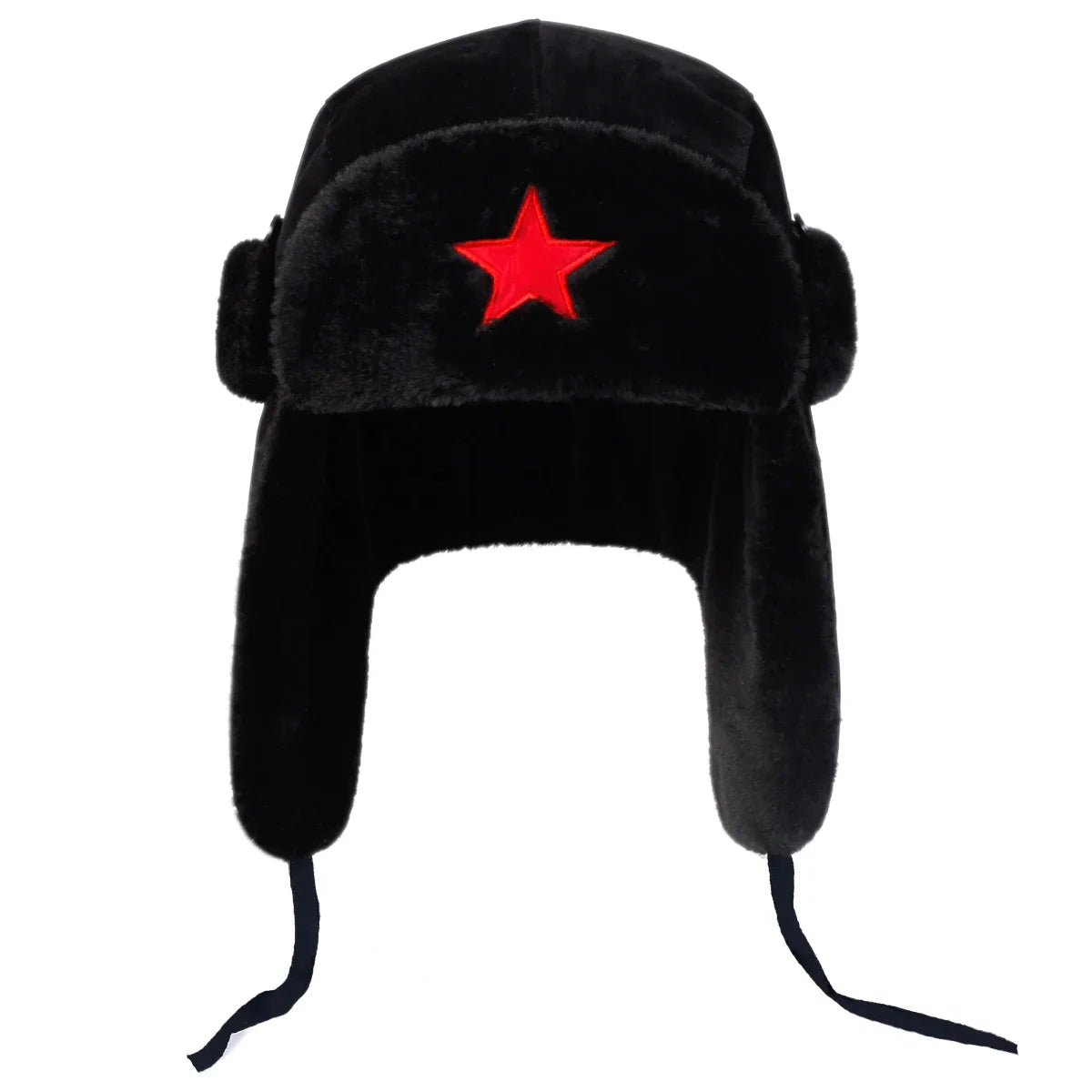 Sovjet Militaire Badge Rusland Bomber Hoeden Pilot Trapper Aviator Cap Winter Faux Konijnenbont Oorklep Sneeuw Caps Hoed