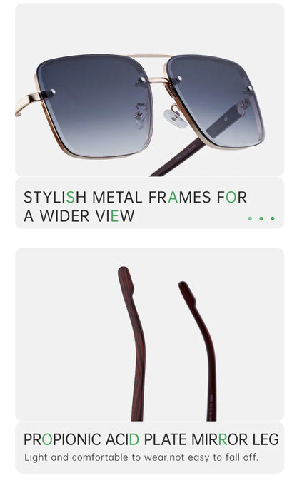 2024 Square Sunglasses For Men Vintage Sunglasses Women Trendy Vintage Fashion Glasses Dropshipping Gafas De Sol Hombre Okulary