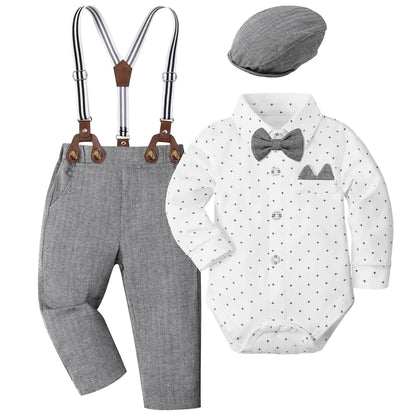 Baby Boy Clothes Christening Outfit Infant Baptism Easter Dedication White Suits Toddler Wedding Birthday Party Gift Set