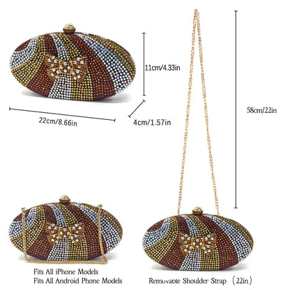 Italian Design Women's Shoes & Rhinestone Butterfly Bag – Perfect for Weddings & Bridal Accessories