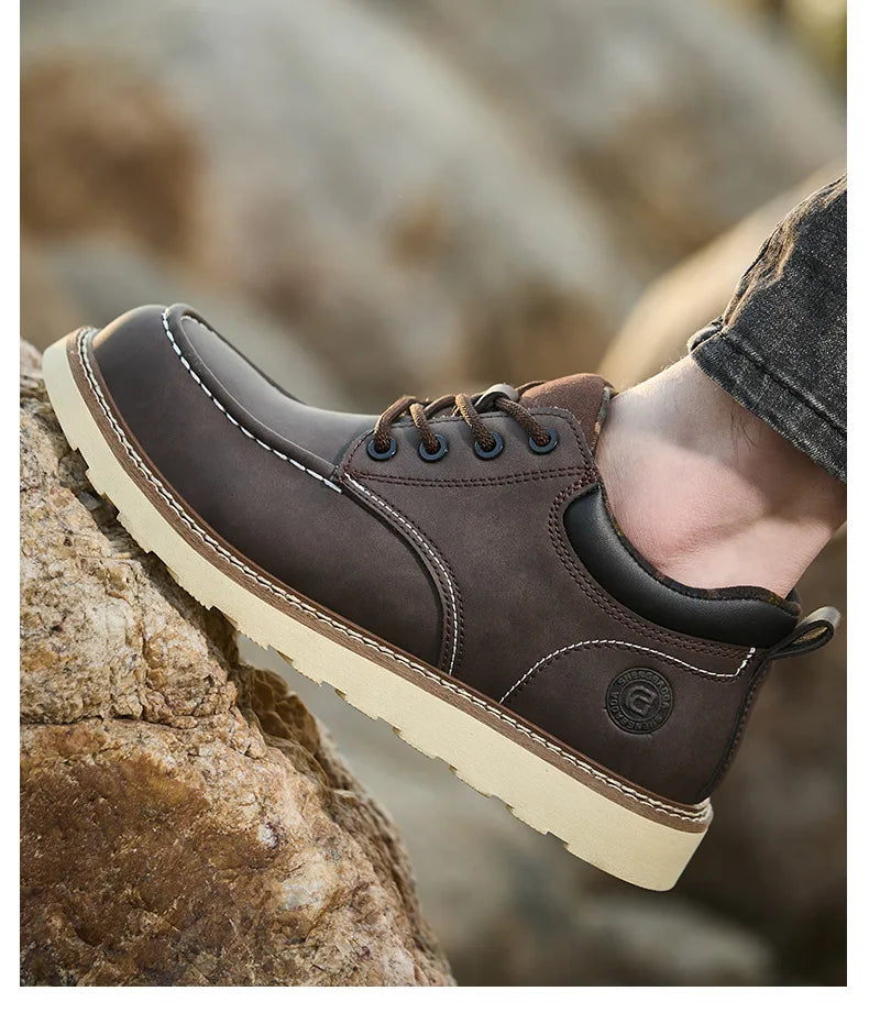 steel toe sneakers for men microfiber leather work shoes waterproof safety shoes industrial construction anti-slip work boots