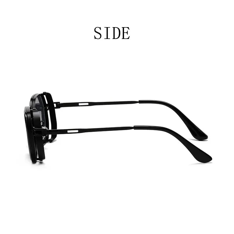 Punk Sunglasses For Men Vintage Steampunk Sunglasses Women Trendy Luxe Square Fashion Glasses Dropshipping Gafas De Sol Hombre