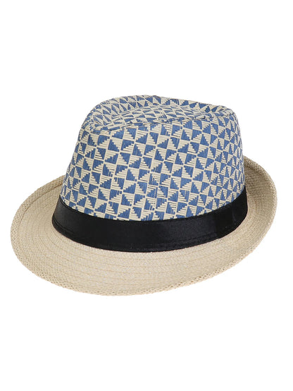 Men's Hat Woven Straw Sunshade Hat Casual Buckle Beach Sun White Wedding Black Belt Fedoras Jazz Hat Panama Cap