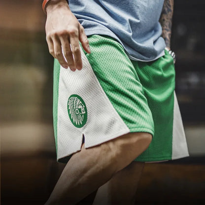 Men's Vintage Mesh Breathable Shorts Loose Basketball Fitness Training Five Inch Pants Casual Outdoor Summer Streetwear