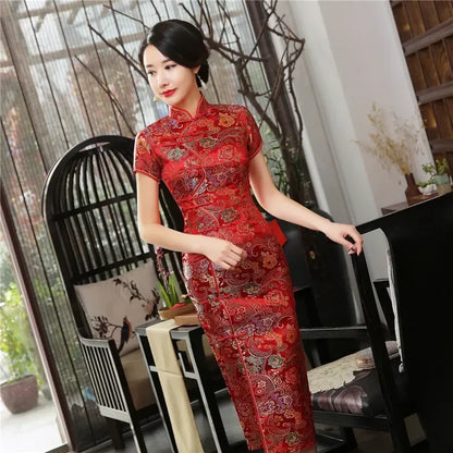 Fashion Clothes Party Vintage Casual Summer Elegant Traditional Chinese Clothing Cheongsams Chinese Dress Qipao Ethnic Style