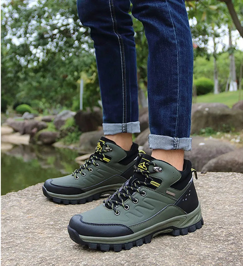 New Winter Men Boots Fur Warm Snow Boots Men Winter Boots Work Shoes Men waterproof Ankle Boots Outdoor Men's Sneakers Footwear