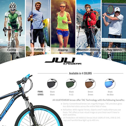2Pack Polarized Sports Sunglasses for Men Women TR90 Lightweight Rimless Frame UV400 Running Fishing Driving 801