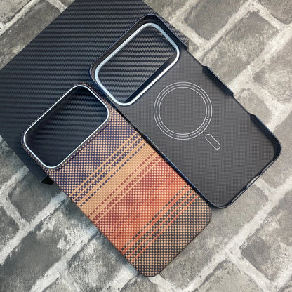 100% Kevlar Aramid Carbon Fiber Case For iPhone 17 Pro Max 17Pro With Magsafe Luxury Cover Magnetic Ultra-Thin Phone Back Case