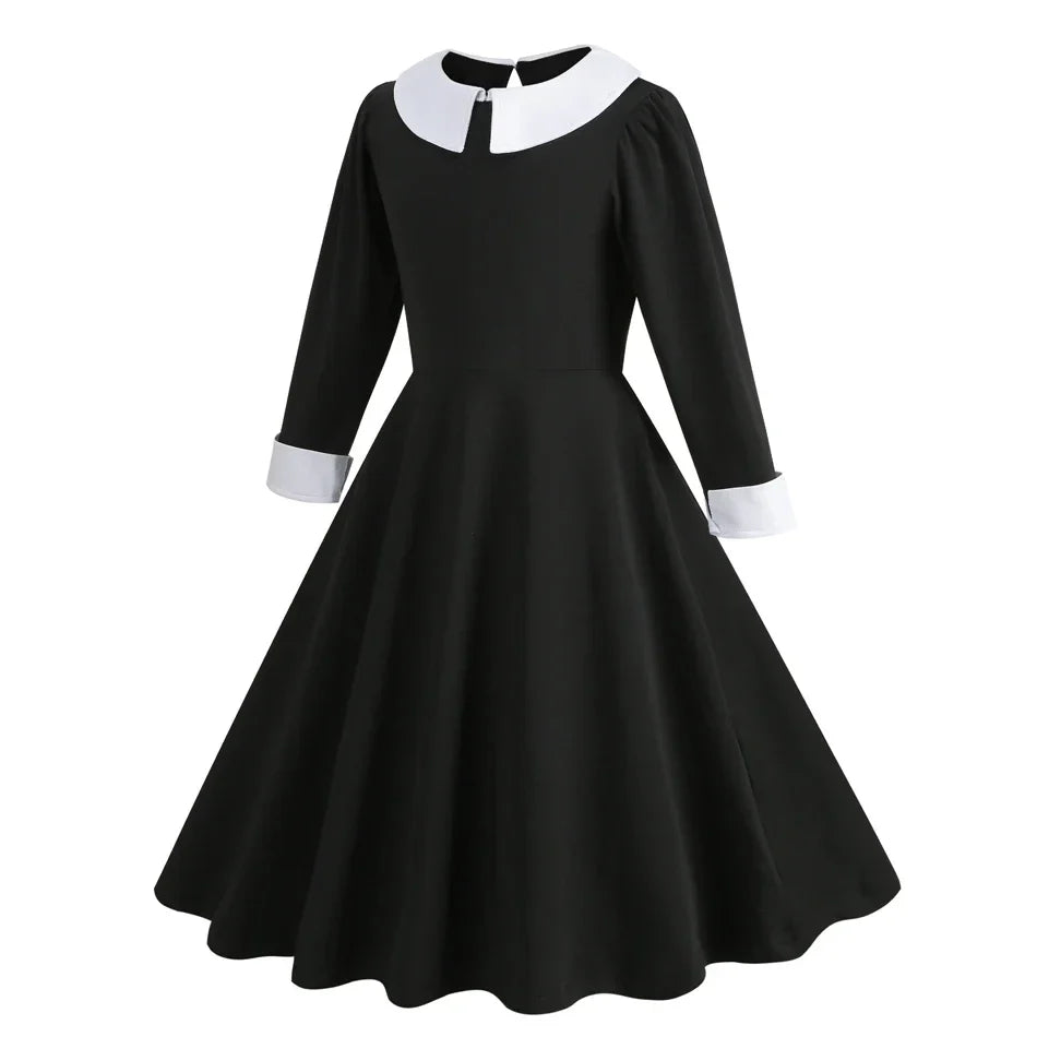 Halloween Dress Girl Costume for Girls Black Dress