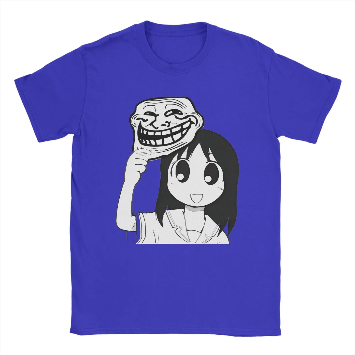 Man T-Shirt Osaka Autistic Funny Kawaii Ayumu T Shirts Fashion Anime Azumanga Daioh Summer Tee Shirt Pure Cotton Tops Plus Size