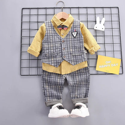 New Spring Autumn Baby Boys Clothes Children Girls Sport Jacket T-Shirt Pants 3Pcs/Sets Toddler Fashion Costume Kids Tracksuits
