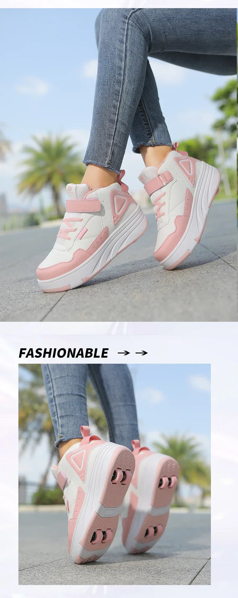 Children Roller Skate Shoes Kids Autumn Children Fashion Casual Sports Toy Birthday Gift Games Boys 4 Wheels Sneakers Girls