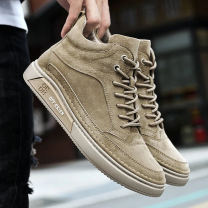 New Arrival Genuine Leather Men Ankle Boots  Design Warm Plush Fur Winter Sneakers Snow Casual Leather Shoes Outdoor Basic Boots