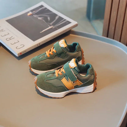 Children Tennis Shoes Patchwork Versatile Boys School Basketball Shoes Kids Fashion Causal Girls Outdoor Sneakers Breathable