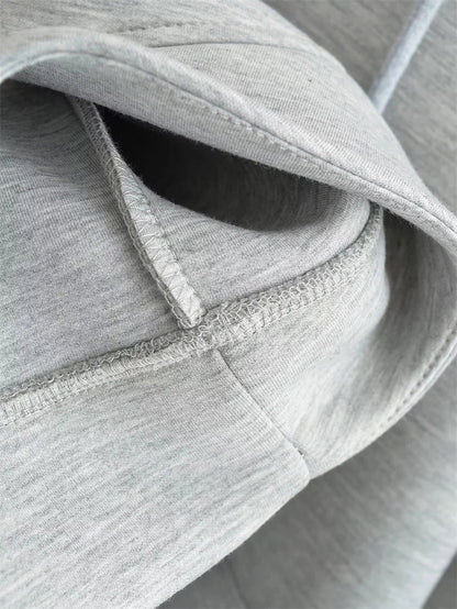Winter New Women's Zipper Hoodie High Street Unisex style Double Pockets Oversize Loose Sweatshirts Outerwear Top