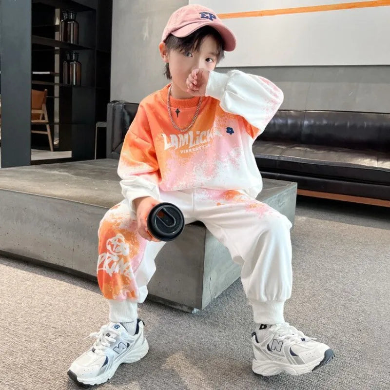 Sweatshirt Set Children's Clothing Boy Suit Costume 8 10 Year Old Clothes Boys Kids Junior Boys' Autumn Winter Child Sets Outfit