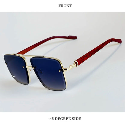 UV400 Protection Square Sunglasses Women 2026 Luxury Brand Design Sunglass Men Vintage Fashion Glasses Dropshipping Gafas De Sol
