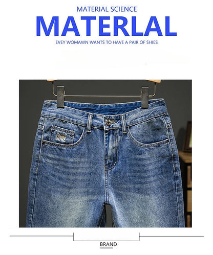 2024 New in Vintage Men's Denim Shorts Fashion Straight Bermuda Jeans Slim Soft Casual Short Pants Male Streetwear