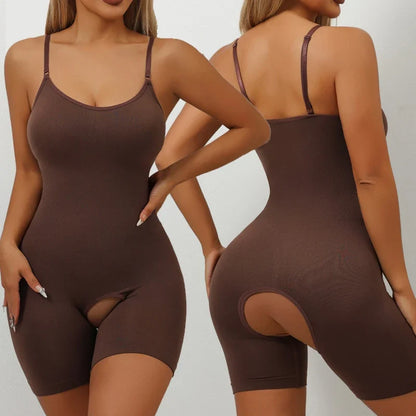 Bodysuit Shapewear Women Tummy Control Full Body Shaper Seamless Open Crotch Shorts Waist Trainer Butt Lifter Slimming Underwear