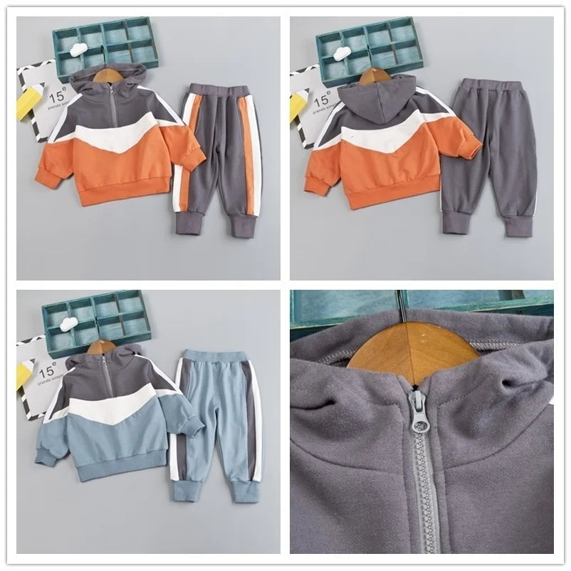 New Spring Autumn Baby Boys Girls Clothes Children Letter Hoodies Jacket Pants 2Pcs/sets Toddler Fashion Costume Kids Tracksuits