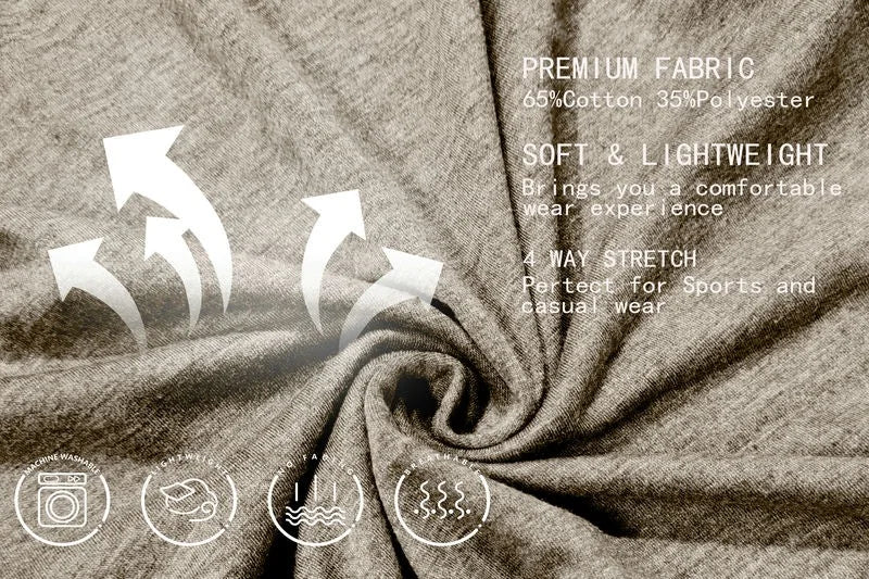 Men's Cotton Button Henley Neck Shirt Long Sleeve Casual Button Solid Color Fashion Streetwear Tops Tees T-Shirts Men Clothing