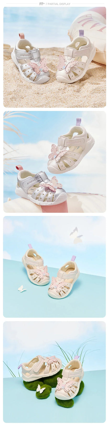 Toddler Sandals Summer Baby Girls Casual Shoes First Walkers Cool Fashion Sweet Butterfly Outdoors Sandal DB2221277-A