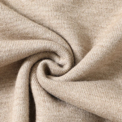 Fashion Autumn And Winter New Cashmere Sweater Men's High Quality Pullover Casual Loose POLO Knitted Bottom Shirt Jacket Shirt