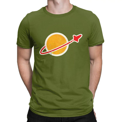 Classic Spaceman Vintage Lego space T Shirts for Men 100% Cotton Novelty T-Shirts Round Collar  Tee Shirt Short Sleeve Clothes