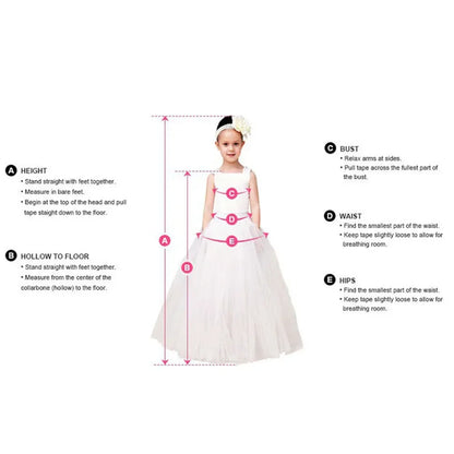 Flower Girl DressesLuxury White Ivory Flower Flower Girl Dresses Pearls Dubai Kids Princess Birthday Wedding Party Children Holi