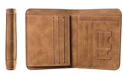 Portefeuille Homme Cuir Porte-billets Mince Rétro Cuir de vachette Porte-cartes/ID Inserts Porte-monnaie Luxe Affaires Portefeuille Pliable