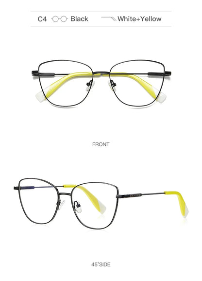 New Myopia Prescription Glasses Hyperopia Reading Glasses Women Anti Blue Light Computer Glasses Optical Eyeglasses Frame