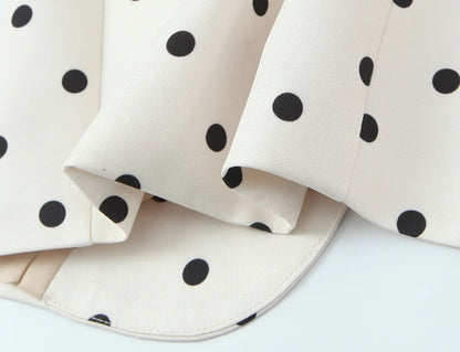 2026 Spring Chic Women Blazer Polka Dot Single Breasted Long Sleeve Blazer New Fashion Office Lady Blazers