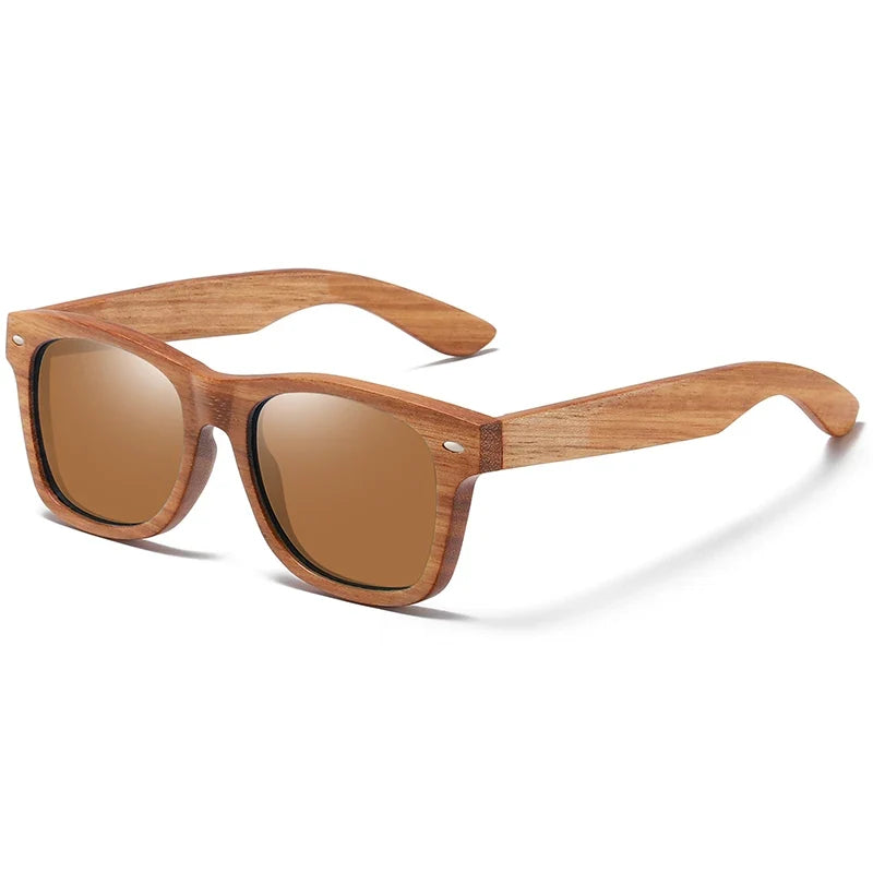 Natural Bamboo And Wooden Sunglasses VIP Manual Polarized Glasses Luxury Brand Environmental Degradable Glasses Gift Box