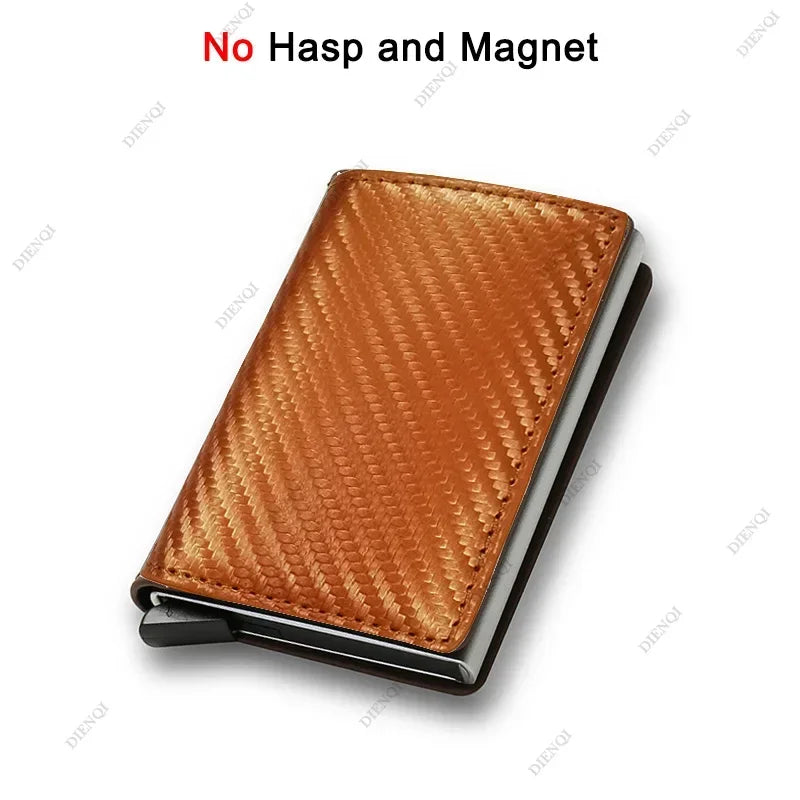 Top Quality Wallets Men Money Bag Mini Purse Male Vintage Brown Leather Rfid Card Holder Wallet Small Smart Wallet Pocket Walet