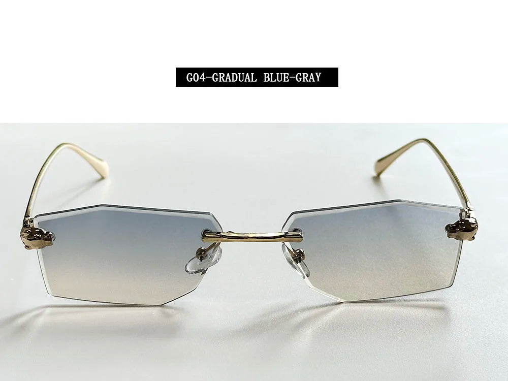 2026 Rimless Sunglasses Women Vintage Luxury Fashion Glasses Shades Dropshipping Luxe Lentes De Sol Mujer Lunette Soleil Femme
