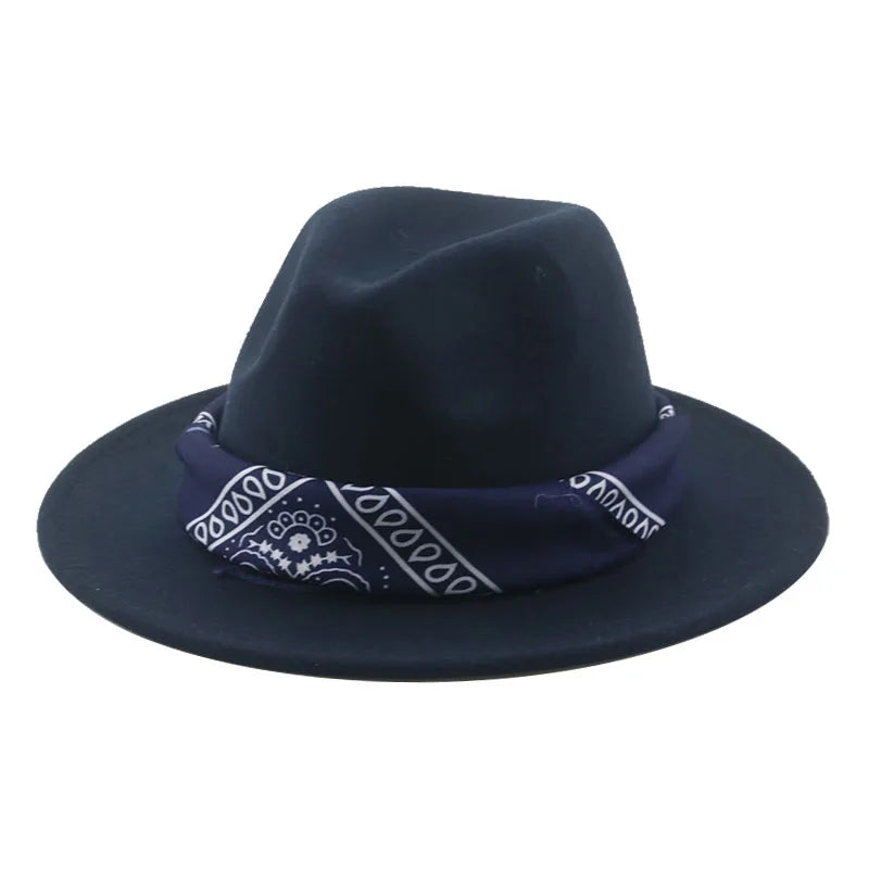 Hats for Women Fedoras Felted Hat Men Women Band Western Cowboy Jazz Caps Dancer Outdoor Women Fedora Hat шляпа женская шляпа