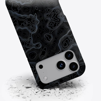 Topographic Contour Map for Magnetic Phone Case for IPhone 17 16 15 14 13 Pro Max Plus Single Double-layer Tough Case
