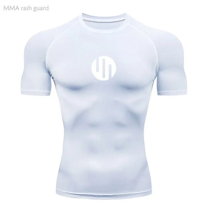 Running Men's Compression Long sleeve T-Shirt Gym Sports underwear Quick-drying Sweat-Wicking Sunscreen Second Skin Workout Men