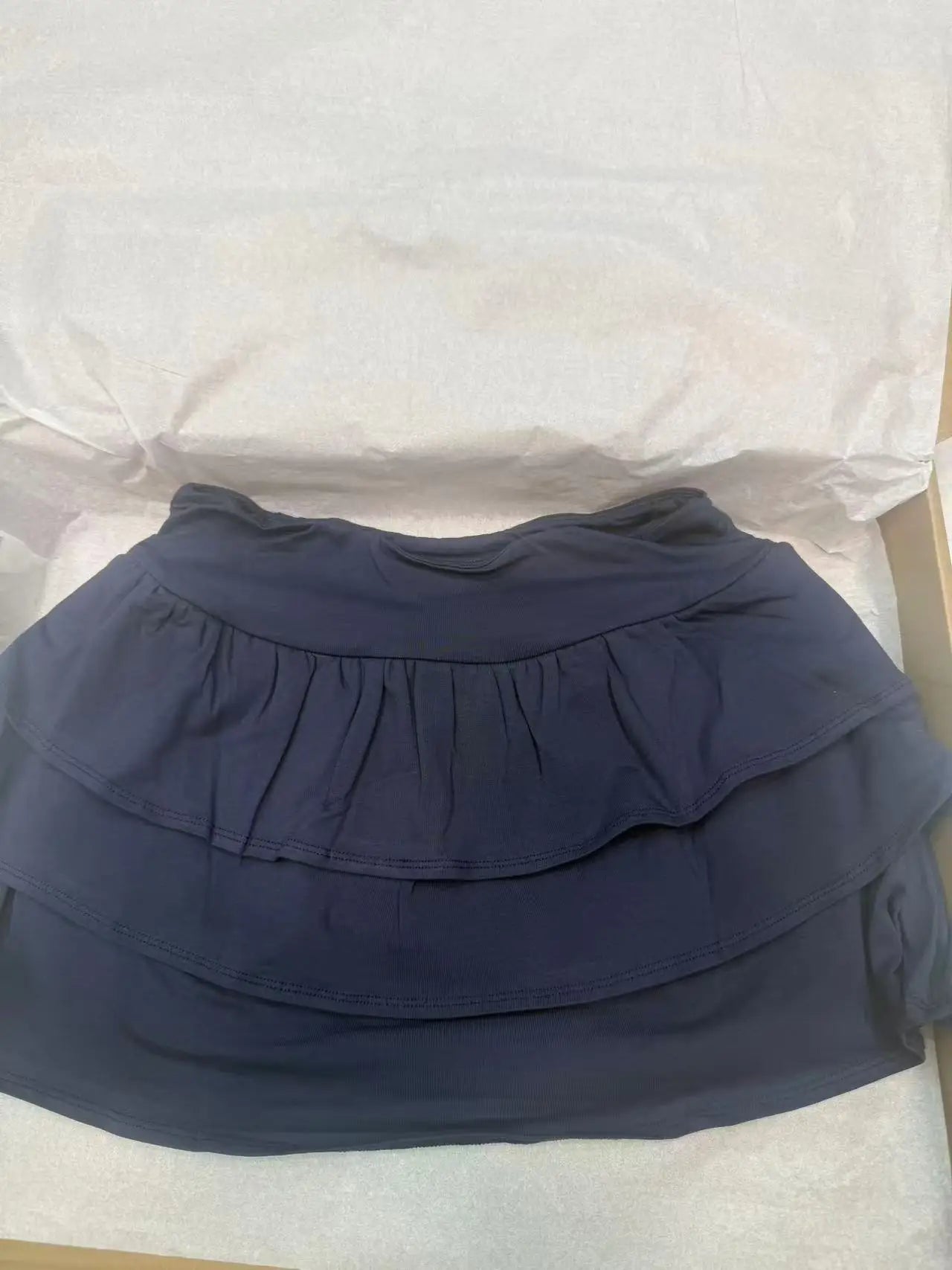 Ruffles Navy Mini Skirts Women Summer Sexy Low Waiste Solid Preppy Style A-line Skirts Vintage Streetwear Chic Solid Bottoms Y2k