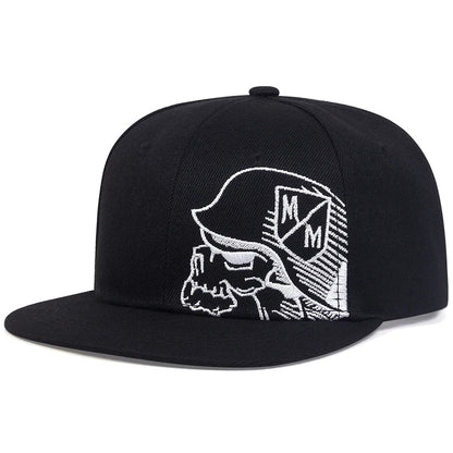 Unisex Helmeted Man Embroidery Hip-hop Hats Spring and Autumn Outdoor Adjustable Casual Baseball Caps Sunscreen Hat
