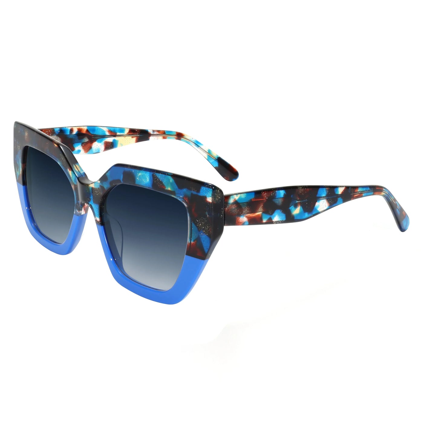 Retro Sunglasses for All Asymmetric Square Frame UV400 Lens  Women Polarized UniversalFashion Lightweight Crafted