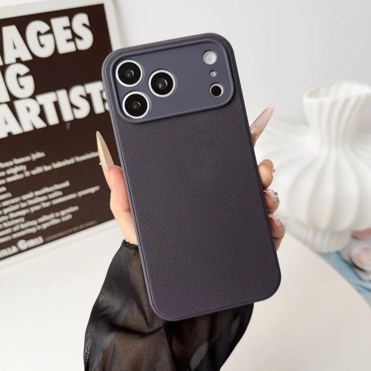 High End Original 2IN1 Technology Woven + Liquid Silicone Case For IPhone 17 Pro Max For Magsafe Magnetic Drop Protection Cover