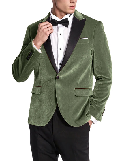 High Quality Classic Men's Suits 1Piece Velvet Custom Suit Timeless Style Every Occasion Wedding Dating Prom Annual Dinner Party
