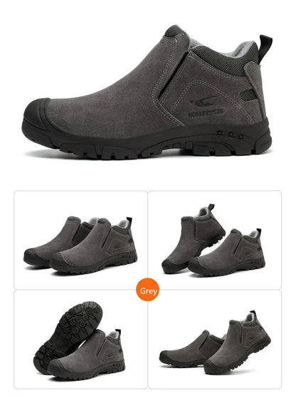 Anti-smash Anti-stab Safety Shoes for Men Construction Welding Work Shoes Wear-resistant Indestructible Shoes Outdoor Work Shoes