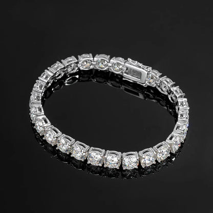 6.5mm D Color Moissanite Tennis Bracelets 4 Prong Setting Classic Trendy Women Man Fine Jewelry s925 Sliver Bracelet