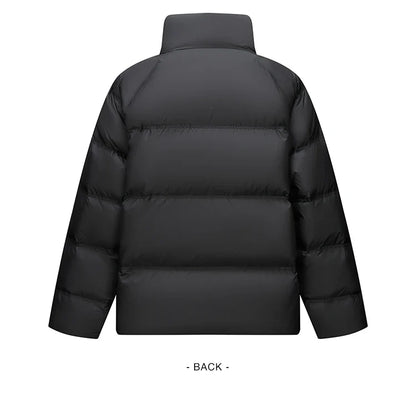 Down Jacket Men 2026 Winter New Thickened Short Coat Three-Proof Thermal Puffer Coat Couple Top Trendy Down Jacket