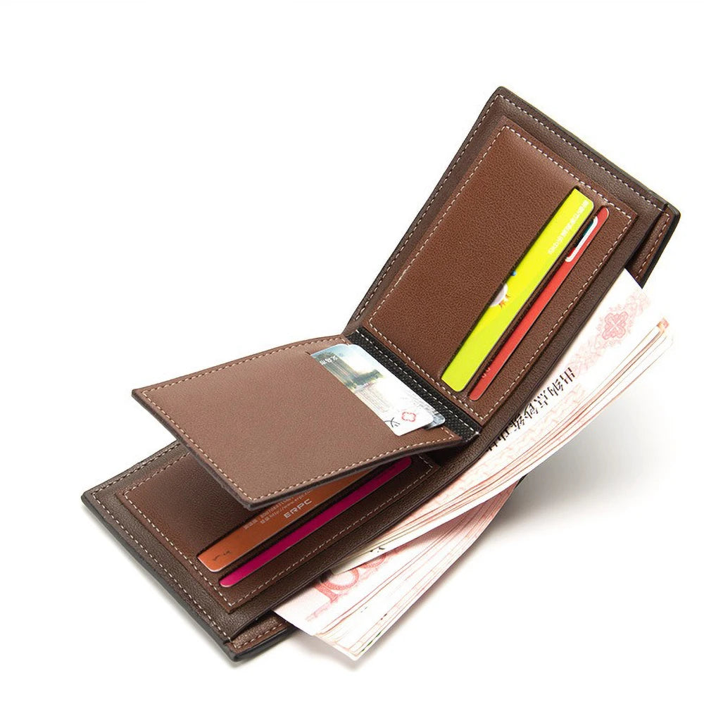 Professional Slim Wallet Quick ID Window Zipper Closure Premium PU Leather Executive Gift Set