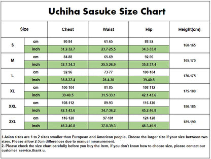 Anime Uchiha Sasuke Cosplay Outfit Halloween Costume Party Role Play Uniform Comic Clothes Outfit